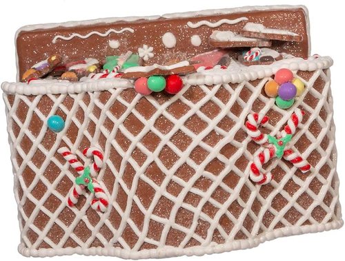 Kurt S. Adler 12.5-Inch Light-Up Nativity Gingerbread House | Battery-Operated Holiday Decor