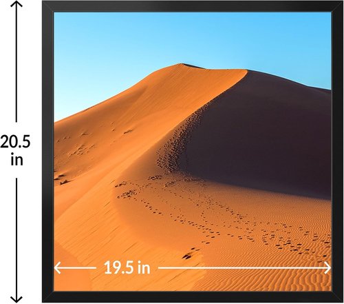 LaVie Home 20x20 Black Picture Frame - HD Plexiglass Wall Display Frame for Vertical/Horizontal Use