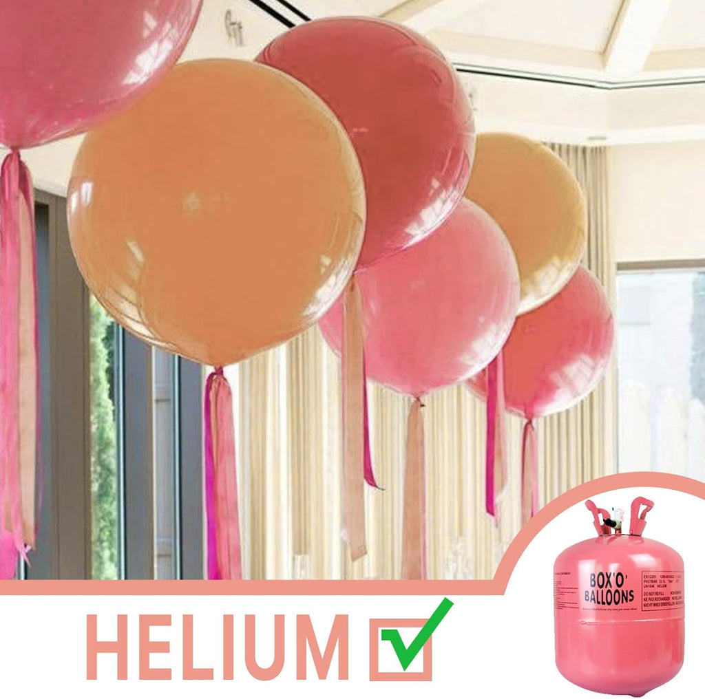 PartyWoo 36-Inch Dusty Pink Balloons - Blush Rose Latex Helium for Weddings & Birthdays | 4-Pack