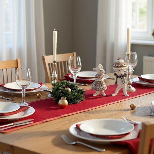 Braxio Christmas Gingerbread Mouse Figurine Set - Festive Tabletop Decor | Collectible Holiday Ornaments