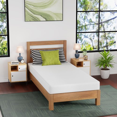 FDW 6 Inch Twin XL Mattress - Medium Firm Gel Memory Foam | CertiPUR-US Certified | Pressure Relief & Cooling Comfort