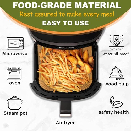 Chefman Air Fryer Liners - 150 Pcs Disposable Parchment Paper for 4QT/5QT Air Fryers | 7.5 Inch Size