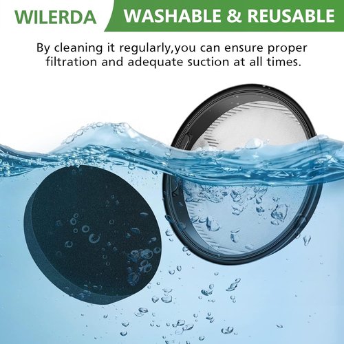 Eureka NEN110A Vacuum Filter - Inlet Frame & Sponge Filter Set | Compatible with Whirlwind Bagless (4-Pack)