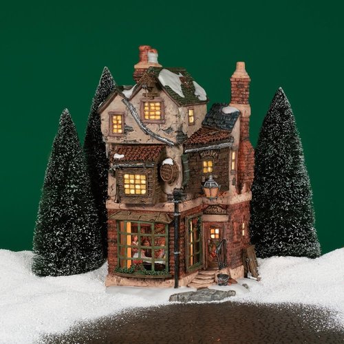 Department 56 Dickens' A Christmas Carol Village - Cratchits Corner Lit Building, 9.65 Inch, Multicolor