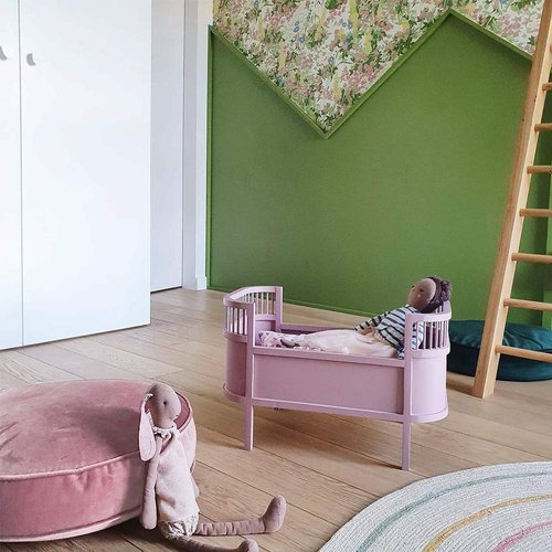 YIUOR Velvet Floor Pillows Round Chair Cushion Couch Throw Pillow Soft Pouf Seat Mattress Bean Bag for Reading Nook Play Room (25.6", Dusty Rose)