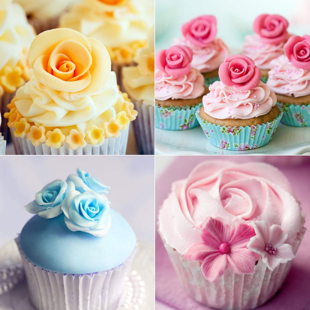 YLYL 47-Piece Russian Piping Tips Set - 12 Flower Icing Nozzles & Baking Supplies for Cakes, Cookies, Cupcakes