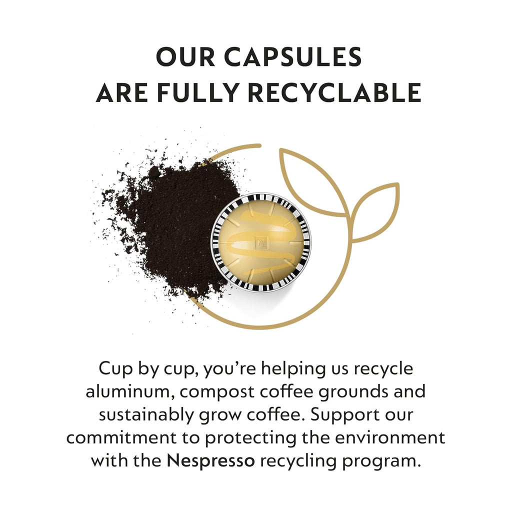 Nespresso Vanilla Custard Pie Coffee Pods - Mild Roast, 30 Count, Perfect for 7.77 Ounce Brews
