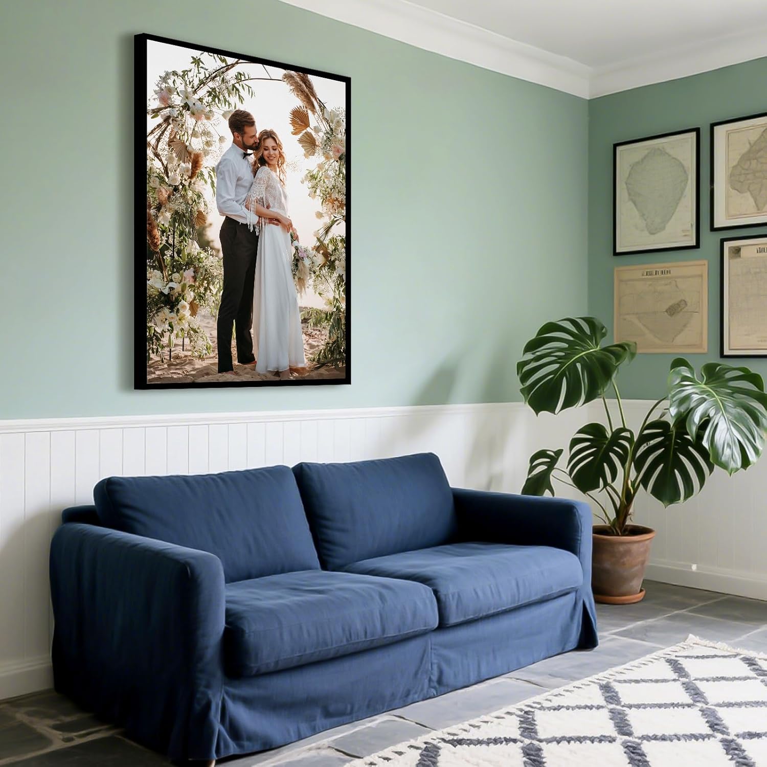 Skiennix Custom Canvas Prints - Personalized Photo Gifts for Home Decor | 16x24 Floating Frame