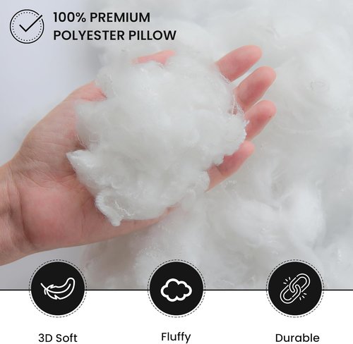Foamily Throw Pillow Insert - Premium Soft Fluffy Decorative Pillows | 18x18 Inches, Set of 4 for Couch & Bed
