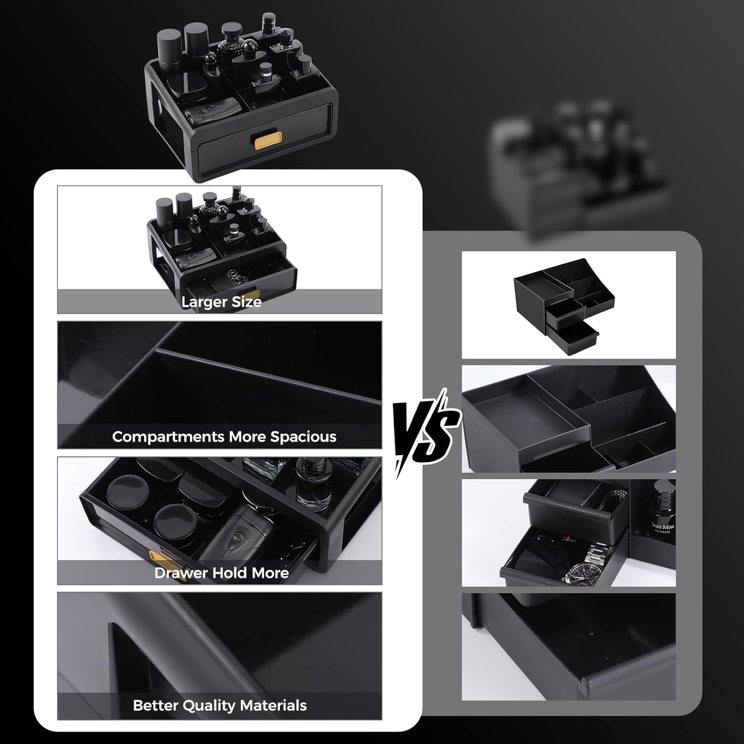 Regine Switzerland Cologne Organizer - Stylish Perfume Tray for Bathroom & Dresser | Perfect Gift for Men