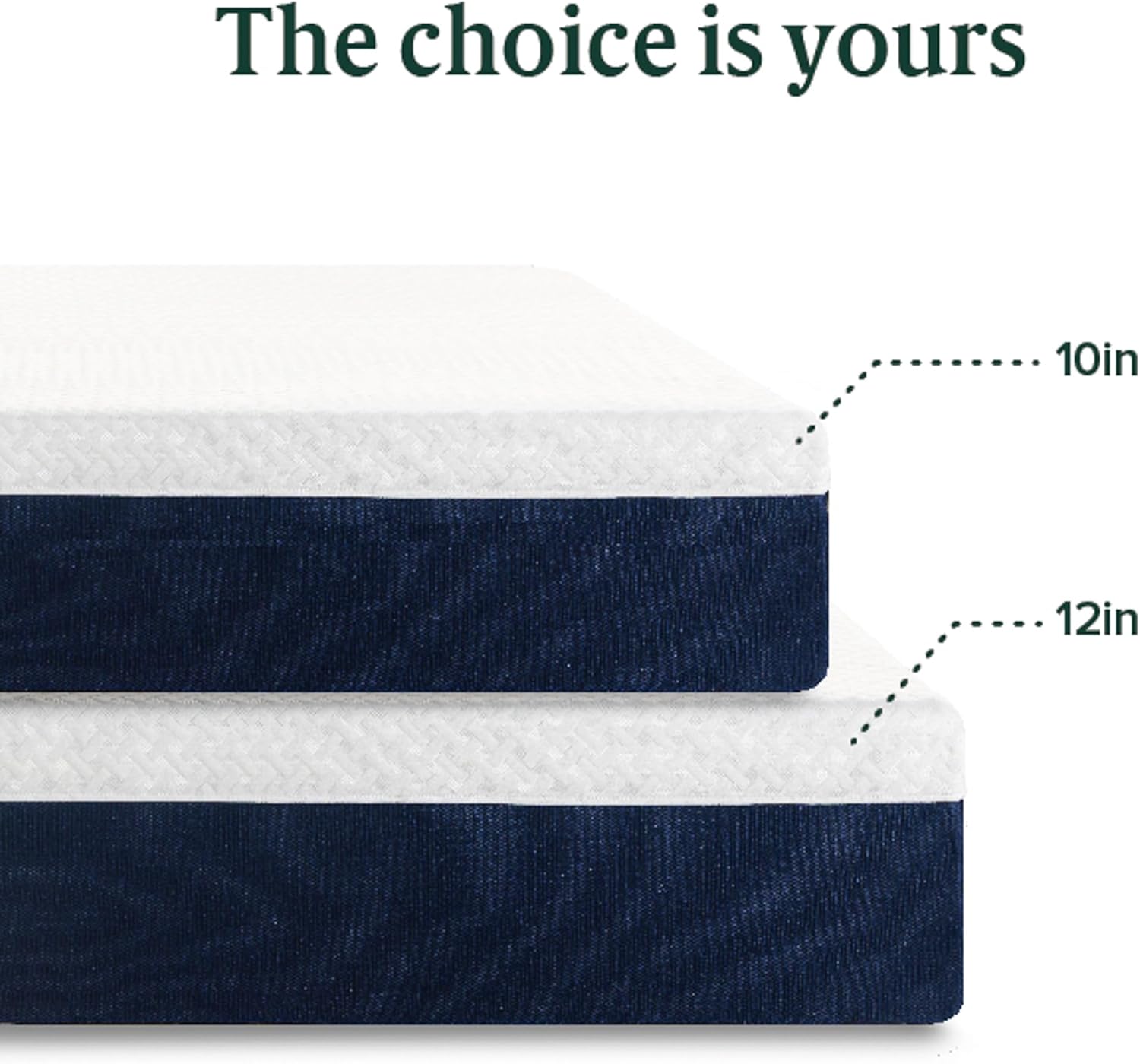 ZINUS 10 Inch Full Hybrid Mattress - Cooling Comfort, Medium Firm, Fiberglass Free, Motion Isolation