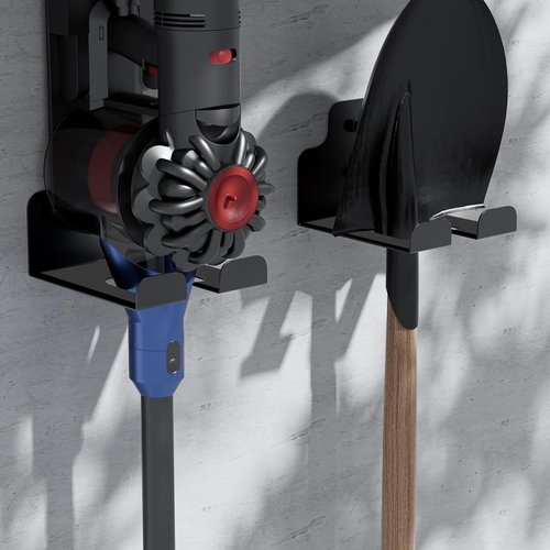 JNIHEEP Garage Organizer - Wall-Mounted Trimmer Rack for Garden Tools | 2-Pack Weed Whacker Holder