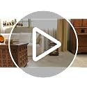 3-Tier Oval Side Table - Rustic Wood End Table & Accent Nightstand