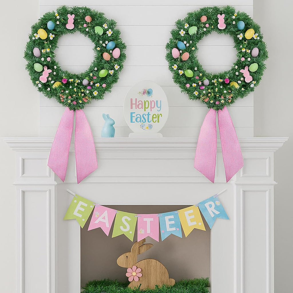 Pink Striped Wreath Sash by [Brand Name] - 5.12" Wide x 54.33" for Baby Shower & Spring Decor