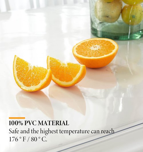 Deep Dream 1.5mm Clear Desk Cover Protector, 22×48 Inch Clear Table Protector, Rectangular Vinyl Desk Pad, PVC Plastic Table Cover for Office, Dresser, Night Stand, Computer & Writing Desk Tabletop