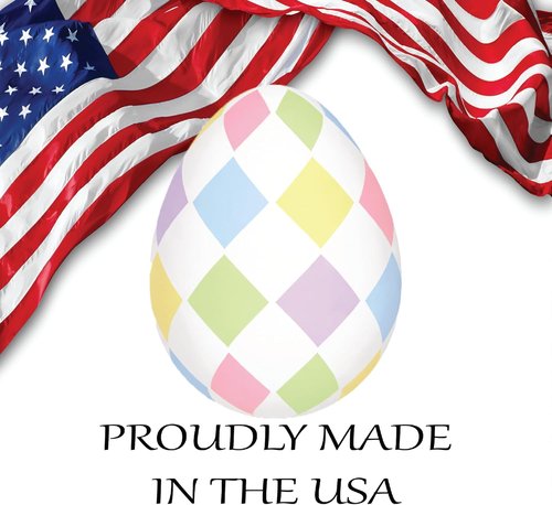 Happy Easter | Classic Yard Sign Home Decor - Colorful Easter Egg Design with Stakes