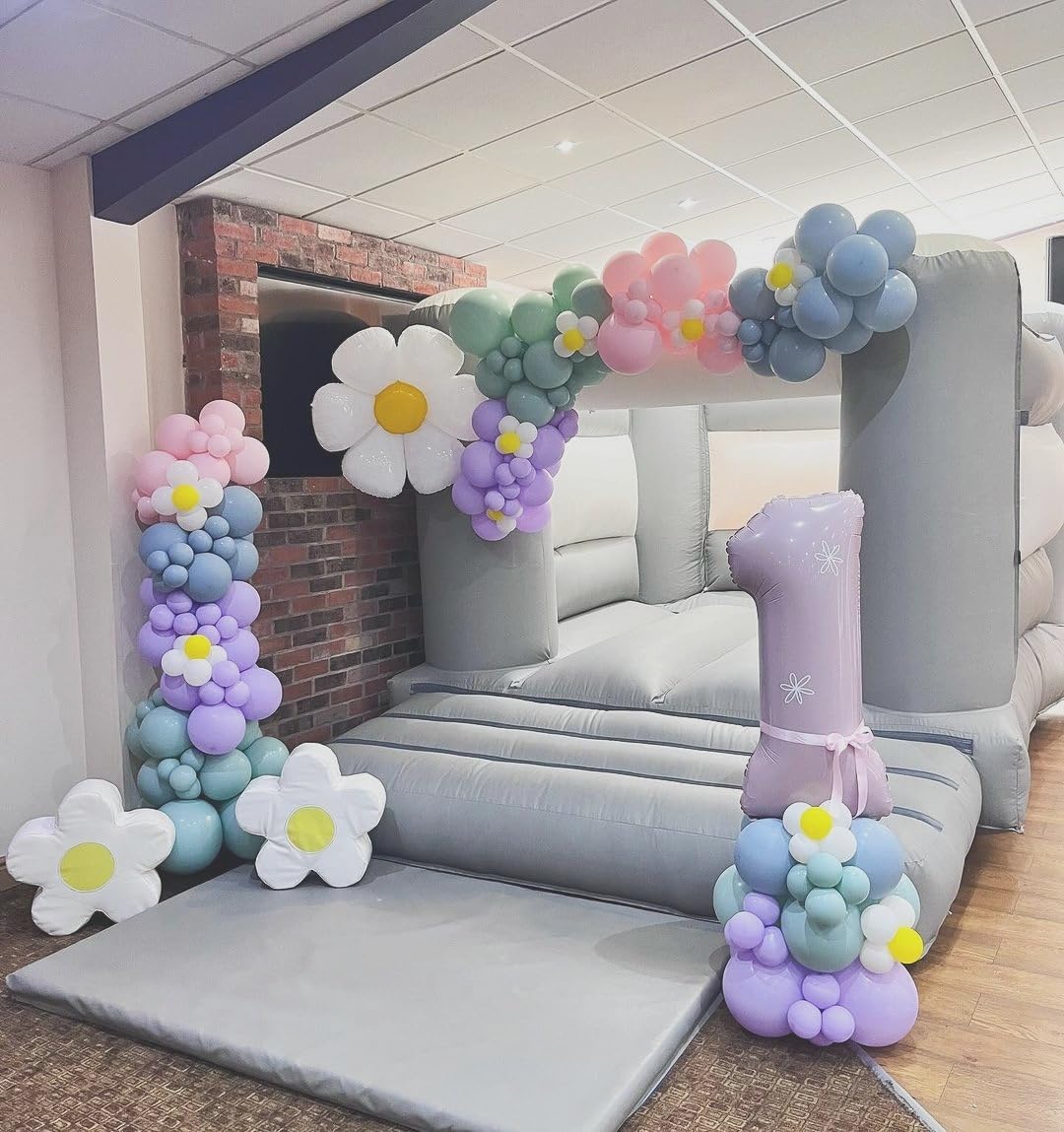 Numbers Balloon - 40 Inch Large Cream Purple Balloon for 3rd Birthday Decor | Perfect for Parties