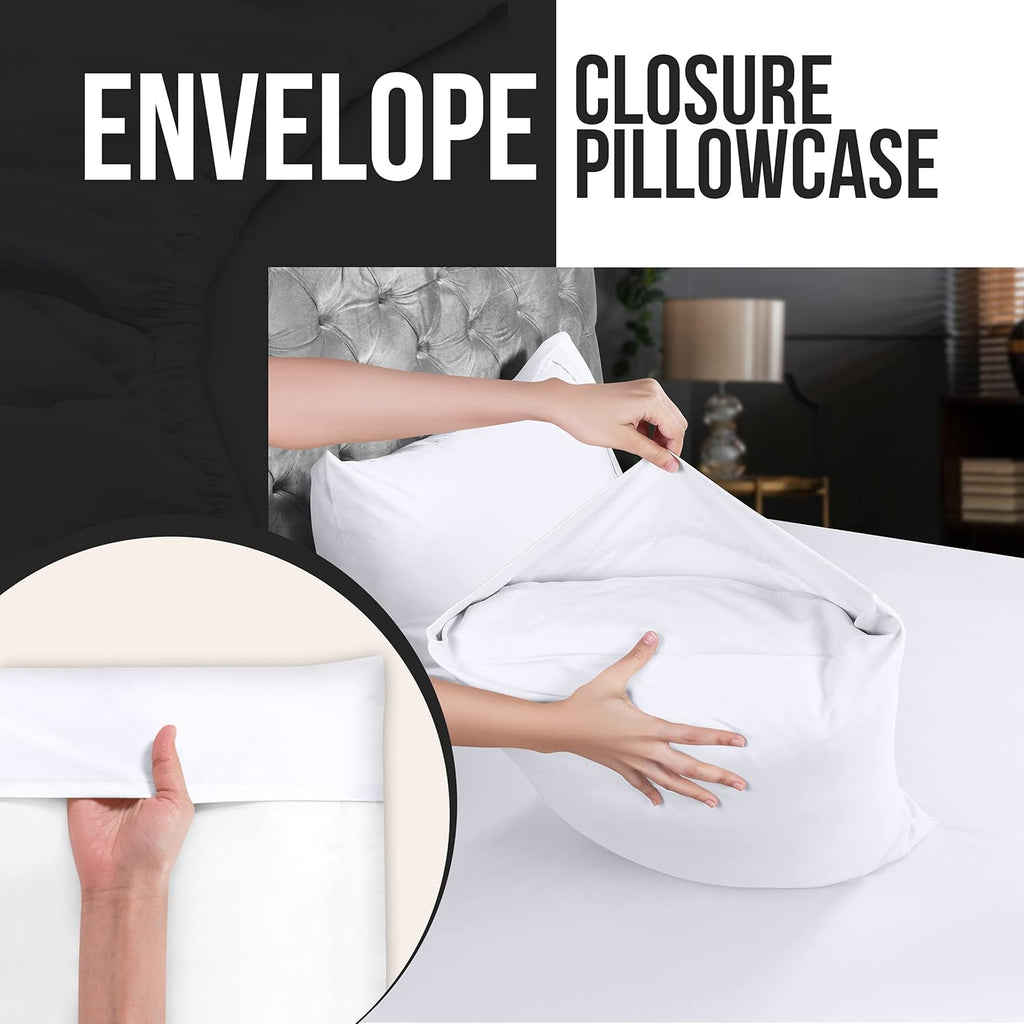 Utopia Bedding Standard Pillow Cases - 12 Pack - Soft Brushed Microfiber - 20 X 26 Inches | Fade Resistant, White