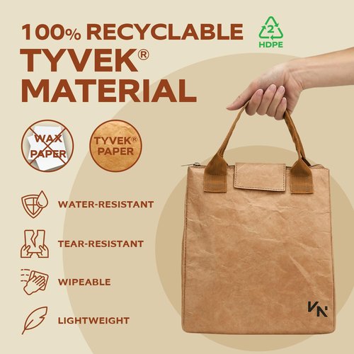 VonNova Women’s Insulated Lunch Bag with Premium 4mm Cooler Insulation, Cute Large 7L Lunch Tote for Office, Durable Small Lunch Box for Women, Stylish Lunchbox for Adults, Teens, Nurses, Teachers