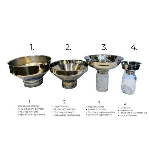 Medium Stainless Steel Strainer for Large Mouth Jars (Strainer Only)