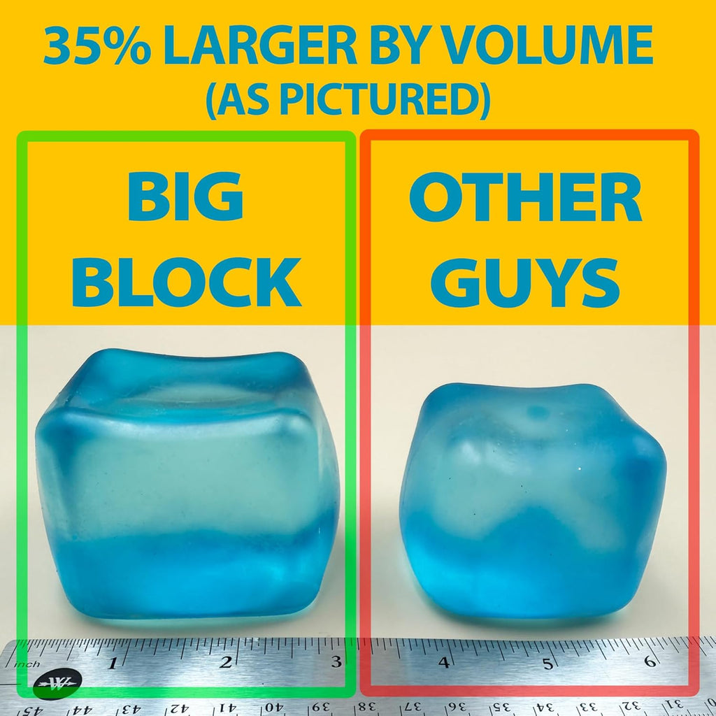 Premium Squeez'M Cube - 35% Larger Sensory Fidget Toy for Kids & Adults | Colorful, Durable & ASTM Certified 3+