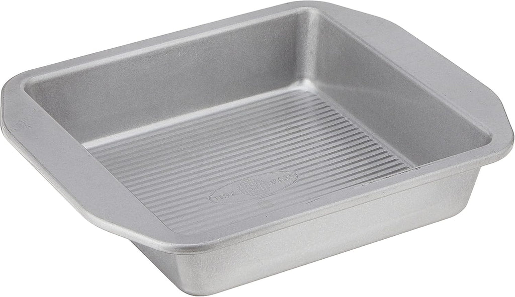 USA Pan 8-Inch Square Cake and Brownie Pan - Aluminized Steel Bakeware Classic