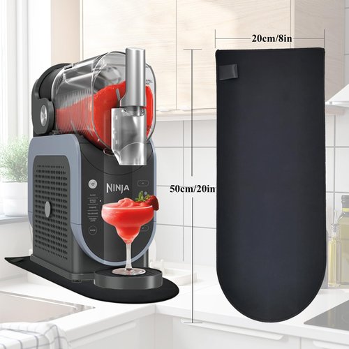 Sliding Pad Compatible with Ninja Slushie Machine FS301C/FS301/FS300, Non-Slip Mat & Smooth Move with Double-Sided Design Pad for Ninja Slushie Machine Accessories