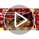 Hatisan 70 x 17.7 in LED Snow Blanket with 50 Lights - White, 1pc