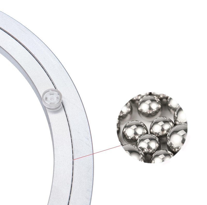 Dailydanny Aluminum Heavy Duty Lazy Susan Rotating Turntable Bearing Swivel Plate Hardware for Dining-Table (10 inch)
