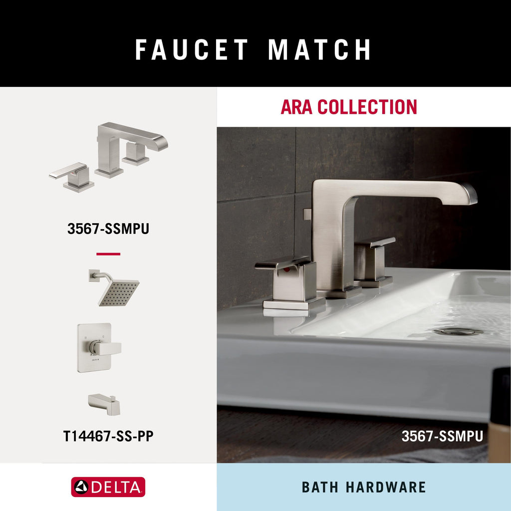 Delta 77518-SS Ara 18-in Wall Mount Towel Bar Bath Hardware Accessory in Stainless Steel