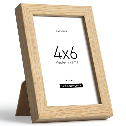 Momentworth Minimalist 20x30 Frame, Solid Oak Wood 20x30 Poster Frame for Wall Mount - Wall Decor for Home, Office & Galley (Single,Oak)