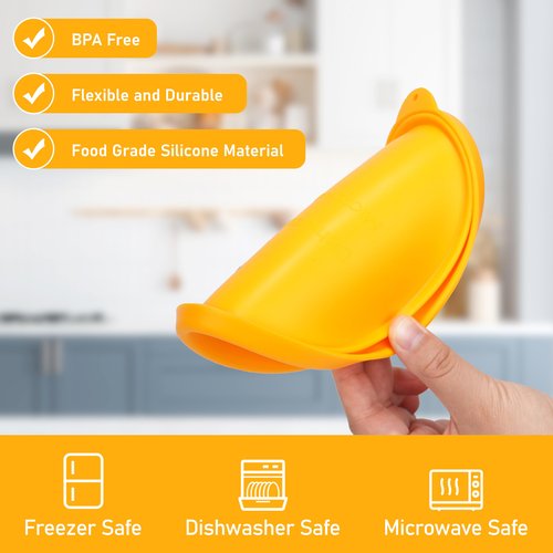 LUVCOSY 4 Cup Silicone Replacement Lids Storage Cover for Anchor Hocking Glass Bowls (Container not Included) 4 Pack Microwave, Dishwasher and Freezer Safe