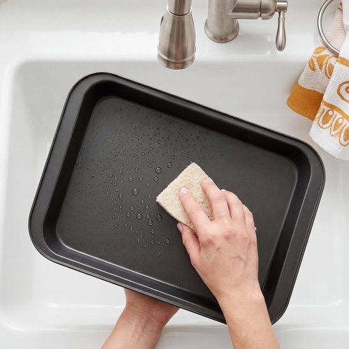 Lyellfe Non-Stick Baking Pans - 3 Pack Rectangle Cake Trays, 13 x 9 Inch for Brownies & Casseroles, BPA Free