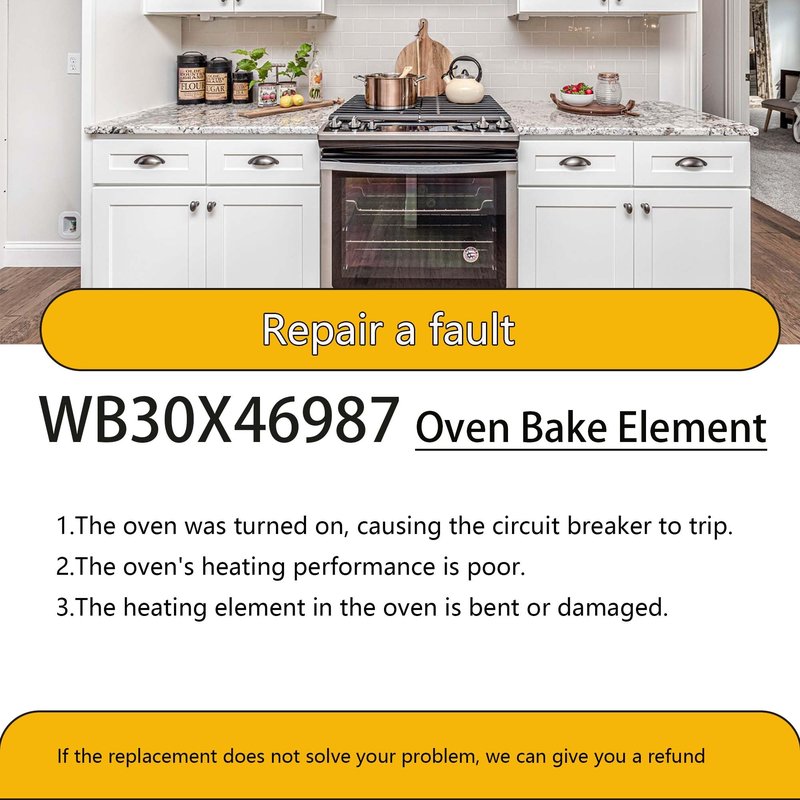 𝑼𝑷𝑮𝑹𝑨𝑫𝑬𝑫 WB30X46987 Oven Heating Element – Perfect Replacement for GE, Hotpoint, Kenmore Models 4984035, AP7216188, PS17626202, EAP17626202