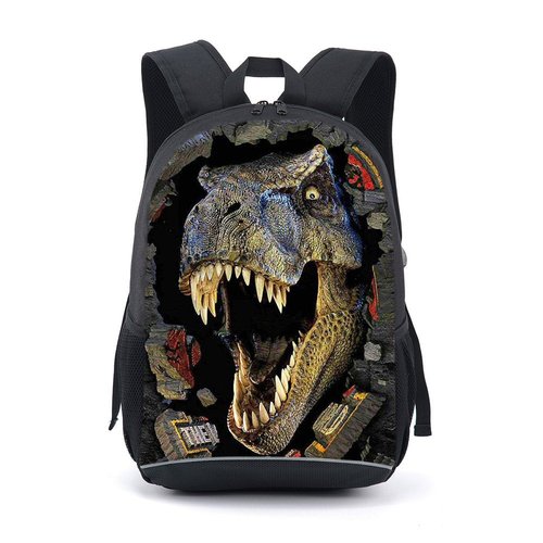 CAIWEI school backpack for boys, 17 Inch Horse School Bag Rucksack Backpack