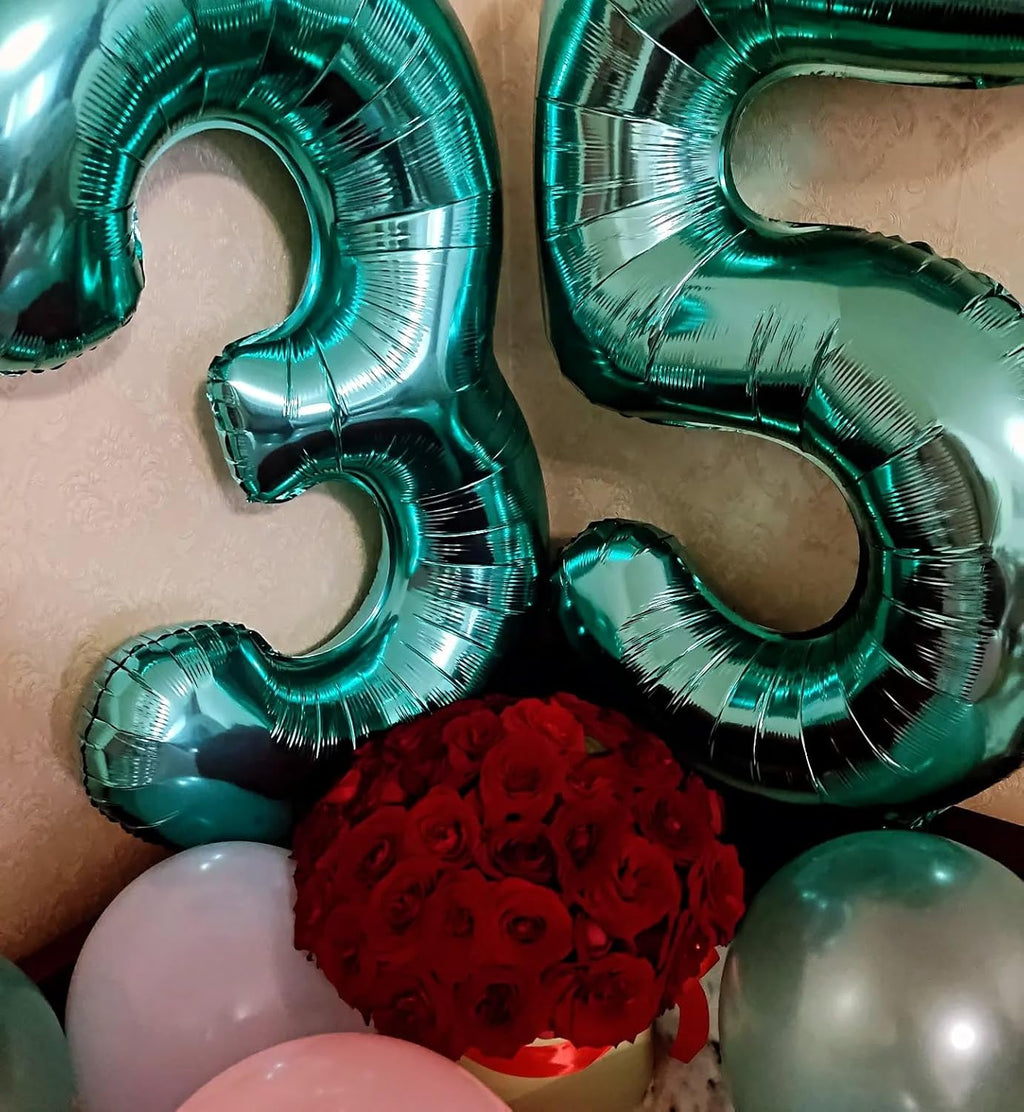 Teal Blue 40-Inch Number 1 Balloon - First Birthday Decorations for Girls & Toddlers