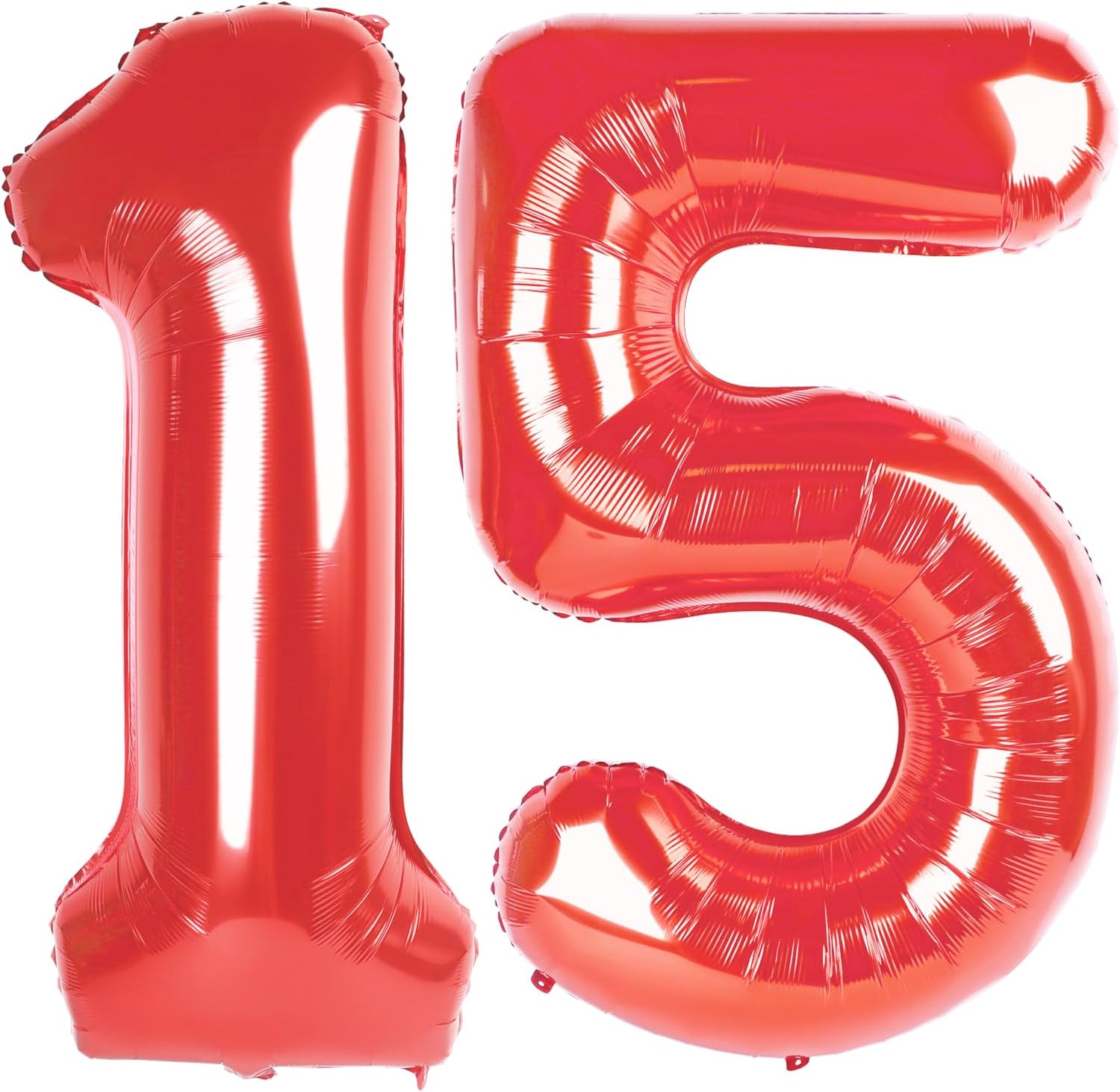 Red Number 15 Balloon - 40 Inch 15th Birthday Decoration for Boys & Girls Party Supplies