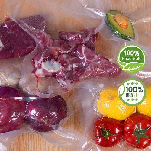 WVacFre 200 Gallon Size 11x16Inch 4mil Food Sealer Vacuum Sealer Bags with Commercial Grade,BPA Free,Heavy Duty,Great for Food Vac Storage or Sous Vide Cooking