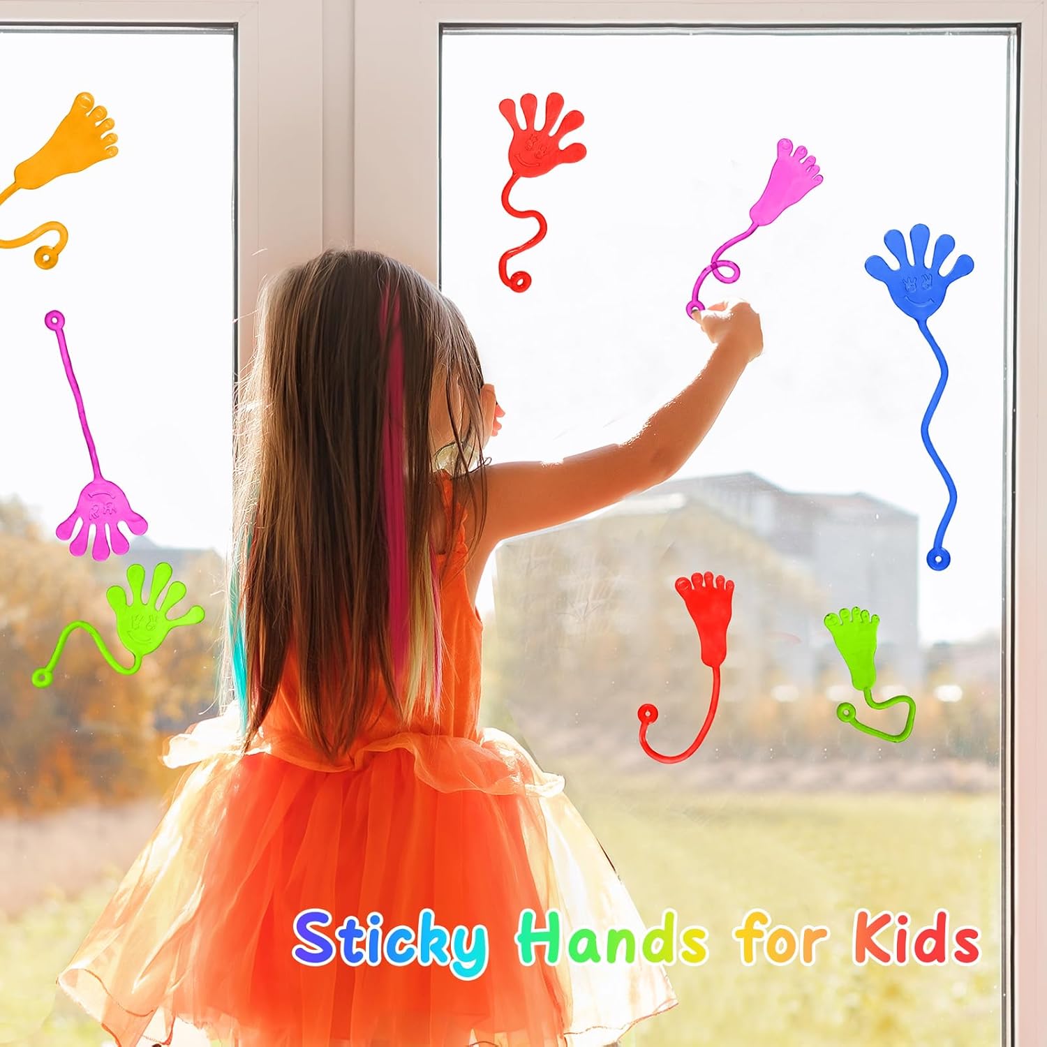 PICcircuit Sticky Hands - 30 PCS Stretchy Party Favors for Kids | Classroom Prizes & Birthday Gifts