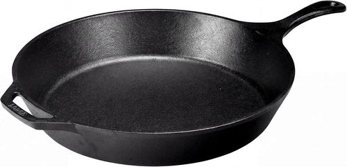 Lodge Cast Iron Skillet - 15-Inch Frying Pan for Even Cooking | Easy-Grip Handle, Non-Toxic & Durable