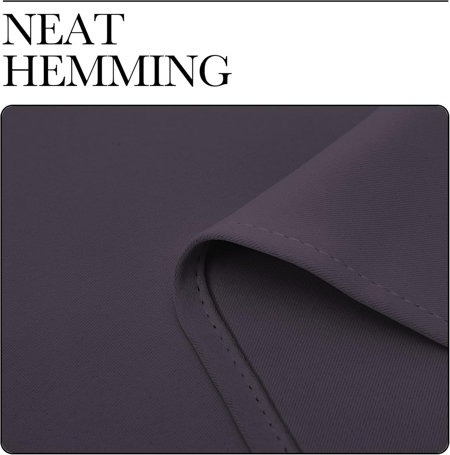 NICETOWN Greyish Purple Blackout Curtains - Thermal Insulated Drapes | 68" Length, 55" Wide, 2 Panels
