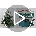 Real Christmas Tree Stand with Water Reservoir & Foot Pedal Setup for 6ft Trees