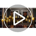 12.5ft Halloween Ghost String Lights with Hats - 8 Modes LED Garland