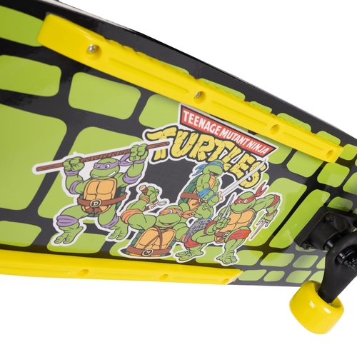 Teenage Mutant Ninja Turtles Kids Skateboard Shorty Cruiser Features Fun TMNT Vintage Graphics on Deck & Grip Tape! 60mm x 45mm Wheels, Carbon Steel ABEC 3 Speed Bearings