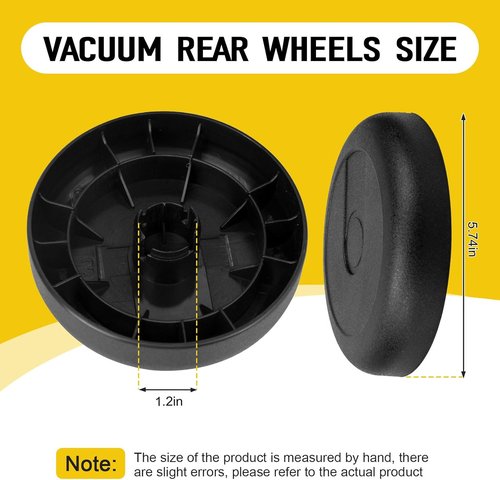 Eureka 15409-119N Vacuum Rear Wheels - Durable Replacement for Mighty Mite 3600 Series | 2-Pack