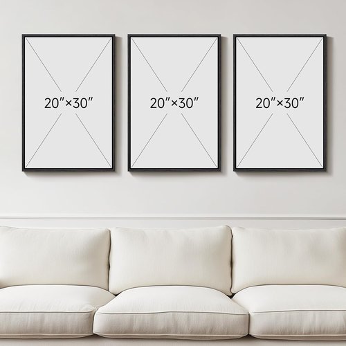 Framed Abstract 3D Textured Wall Art - Modern Neutral Artwork for Living Room | 30x60 Inch Geometric Design
