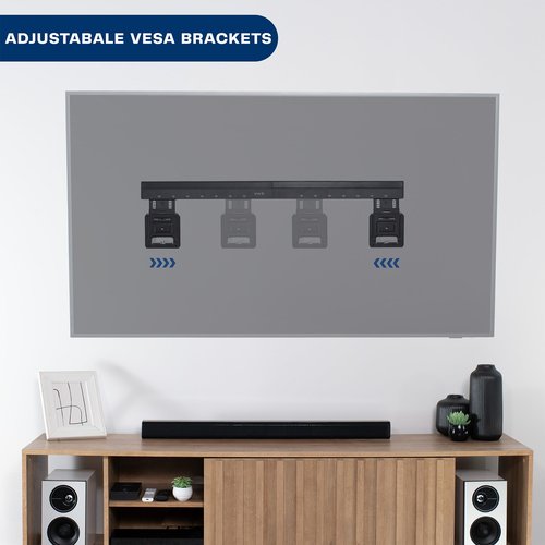 VIVO Universal Micro-Gap Flat TV Wall Mount for 43 to 90 inch Screens, Ultra Slim Profile, Mount-TVMG1
