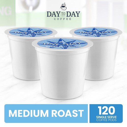 Day To Day | Medium Roast Coffee Pods - 120 Count Compatible with Keurig K-Cup Brewers