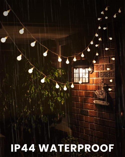 Globe String Lights - 43 Ft 100 LED Fairy Lights with Remote & Timer | Warm White Twinkle Decor for Indoor/Outdoor Use