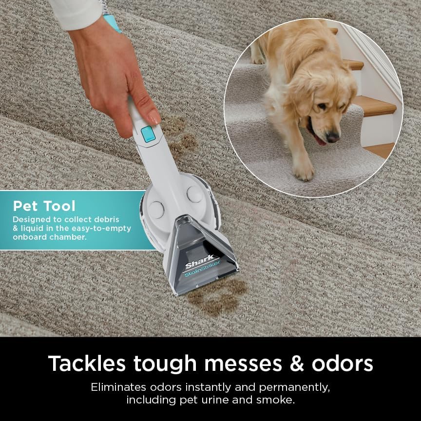 Shark R-EX201 CarpetXpert Upright Carpet Cleaner - StainStriker Technology | Cyan Color